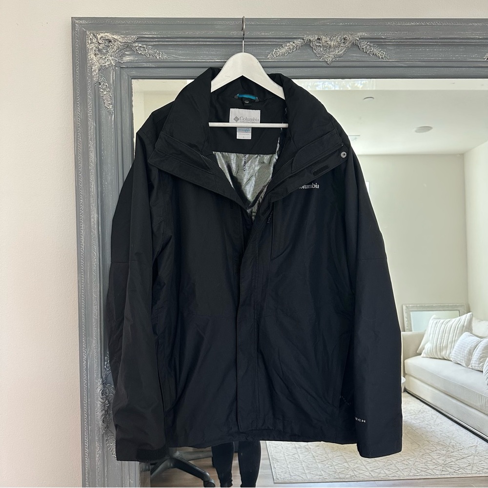 Columbia Men's Interchange Ski Black Jacket All weather L